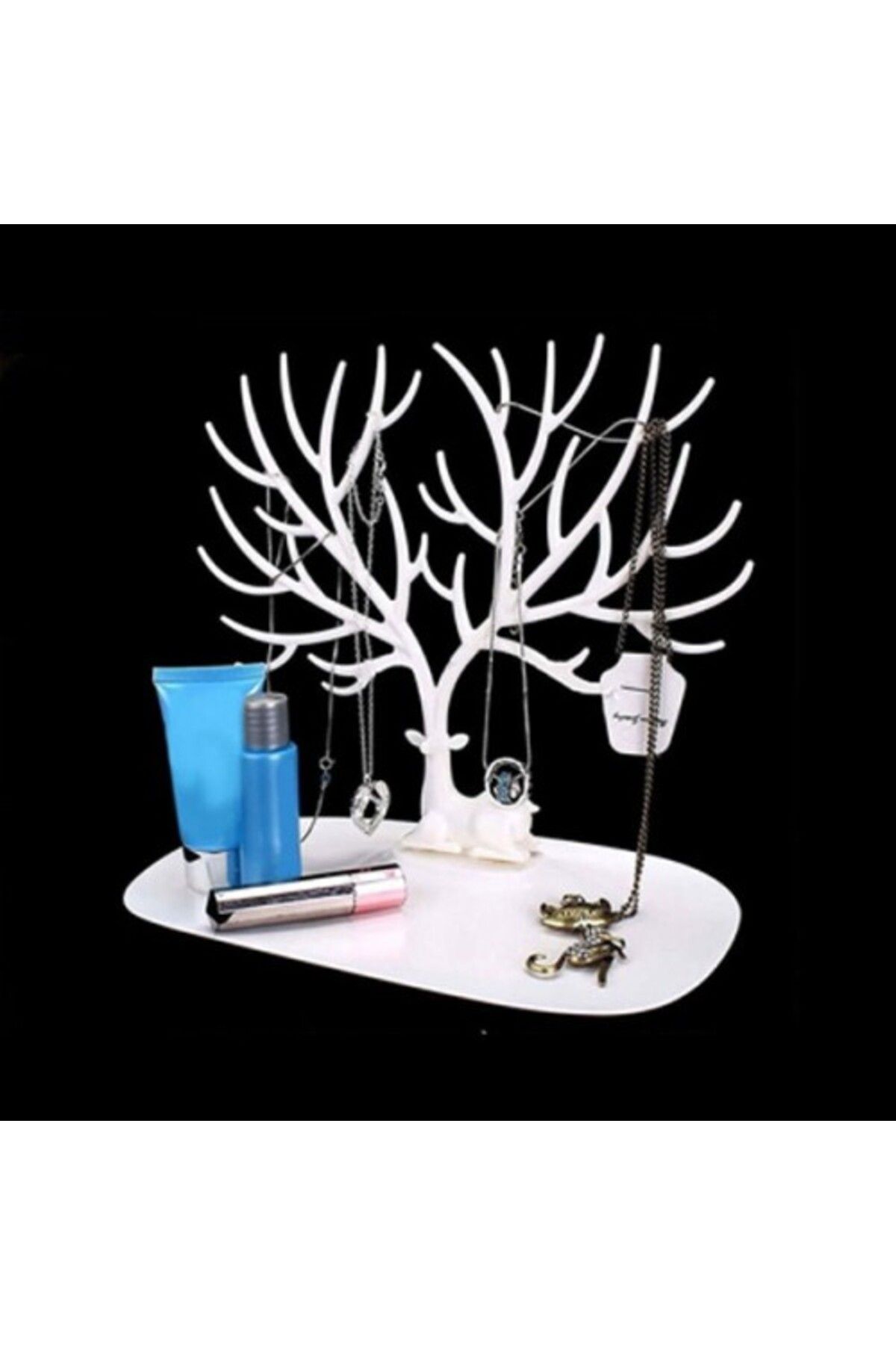 Mu Art Ahşap Geyik Tasarımlı Takı Standı