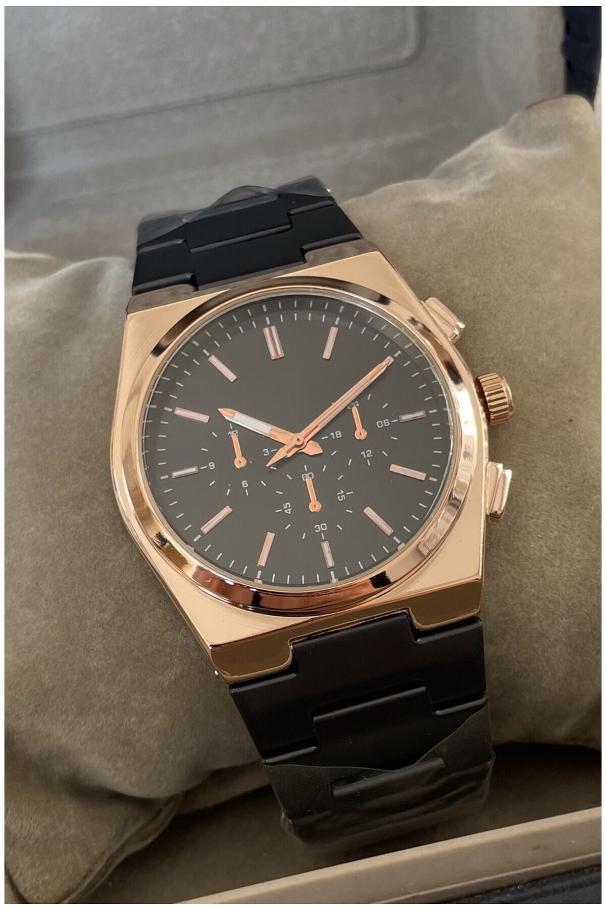 Siyah & Rose Gold Erkek Kol Saati