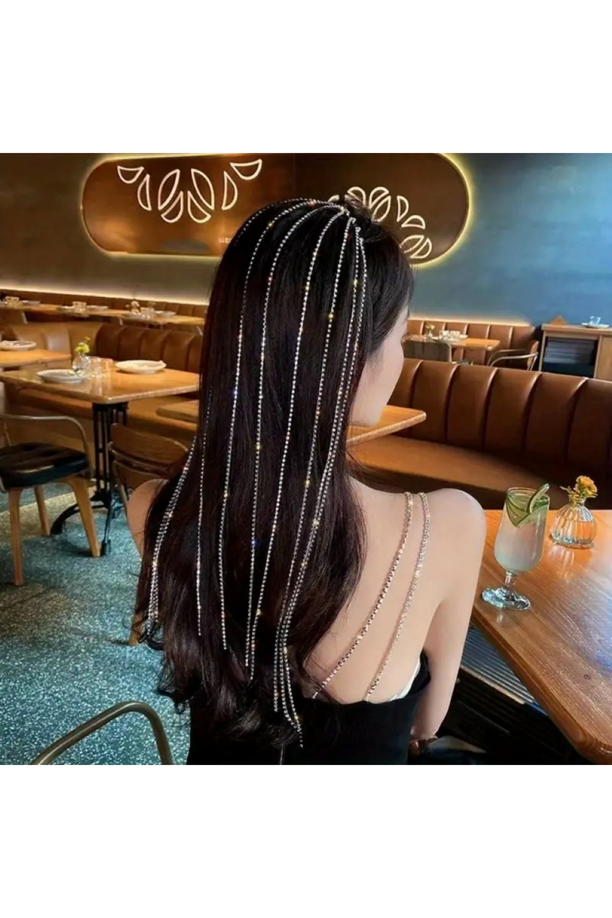GÜMÜŞ RENK VİP TAŞLI SU YOLU TAÇ, LUXURY TAŞLI SAÇ AKSESUARI, SU YOLU TAÇ