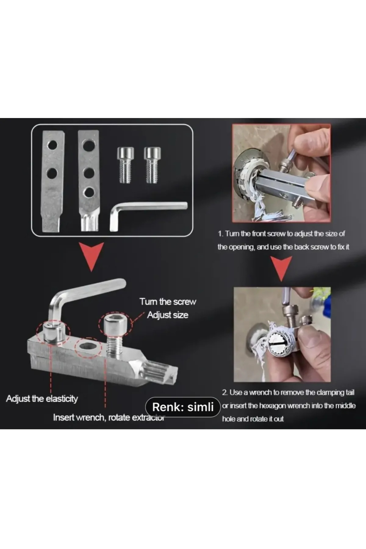 Bitamin Kırılan musluk sökme aparatı