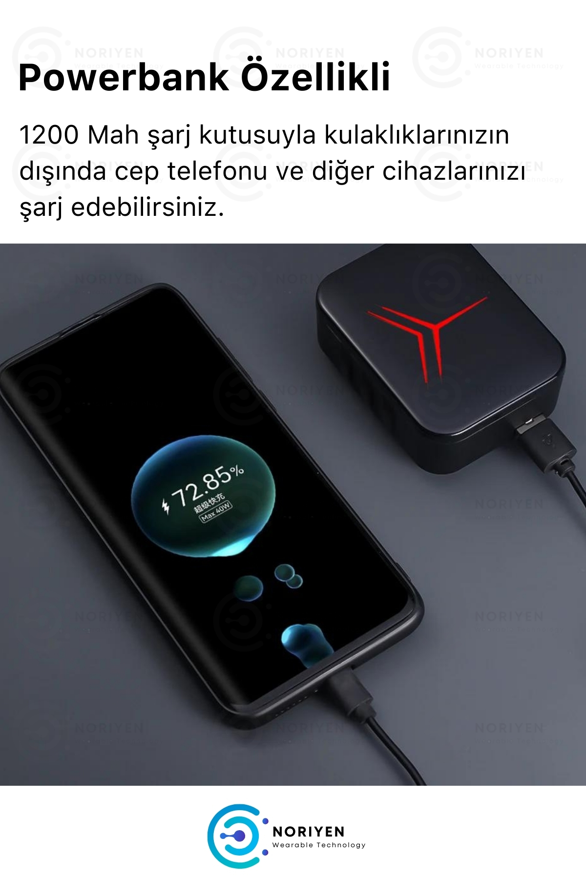 M88 Plus Powerbank Özellikli Full HD Ses iOS Android Uyumlu Bluetooth Kablosuz Kulaklık