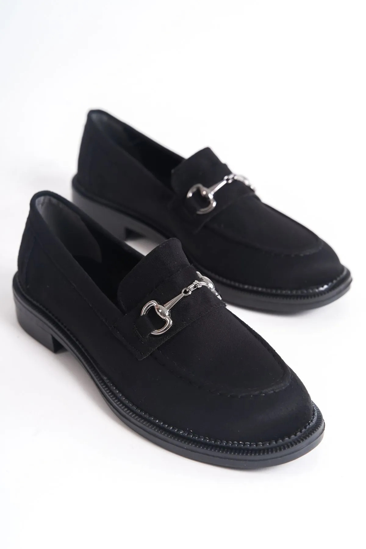 Redoxy Kadın Loafer Toka Detaylı Süet Makosen Günlük Ayakkabı