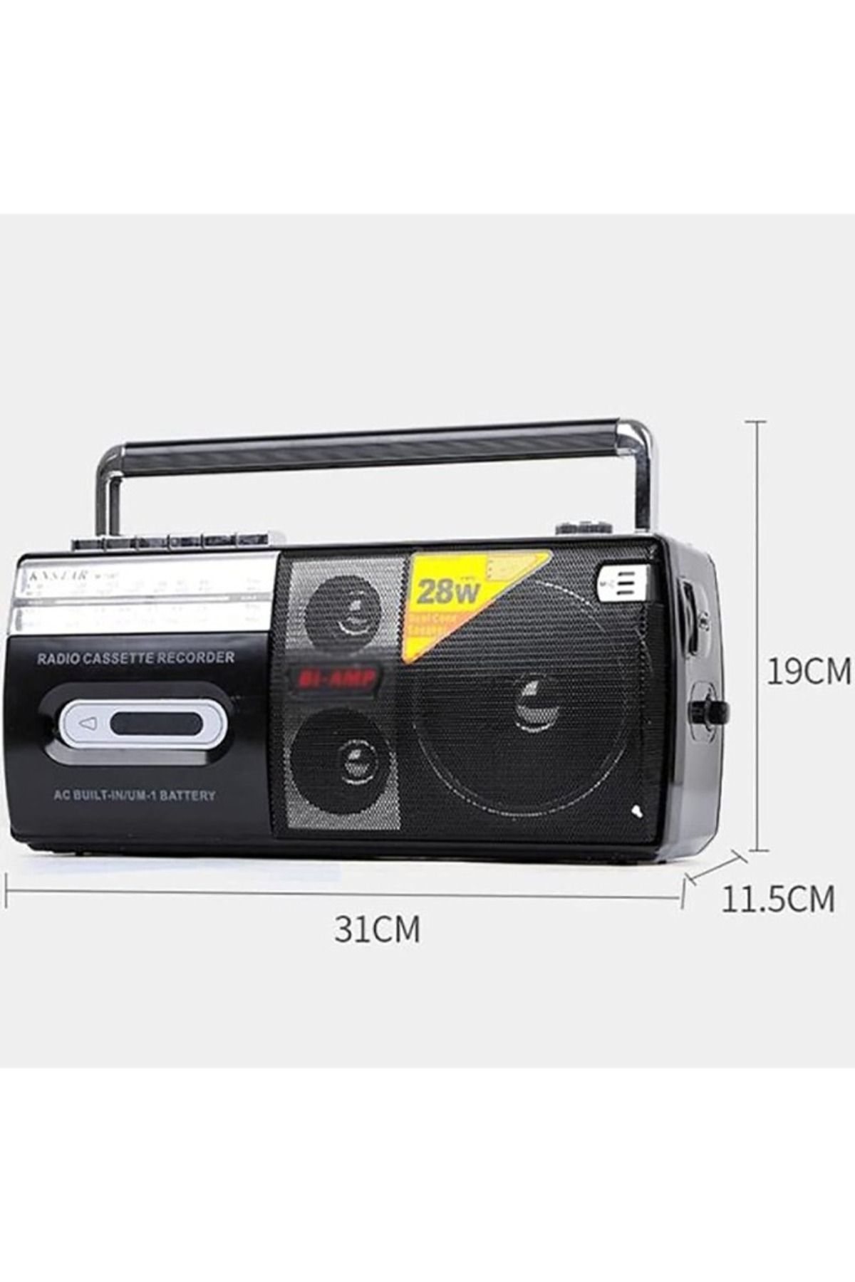 TOSCANA U-يدعم مشغل الراديو والكاسيت المحمول اتصال USB وBluetooth 5