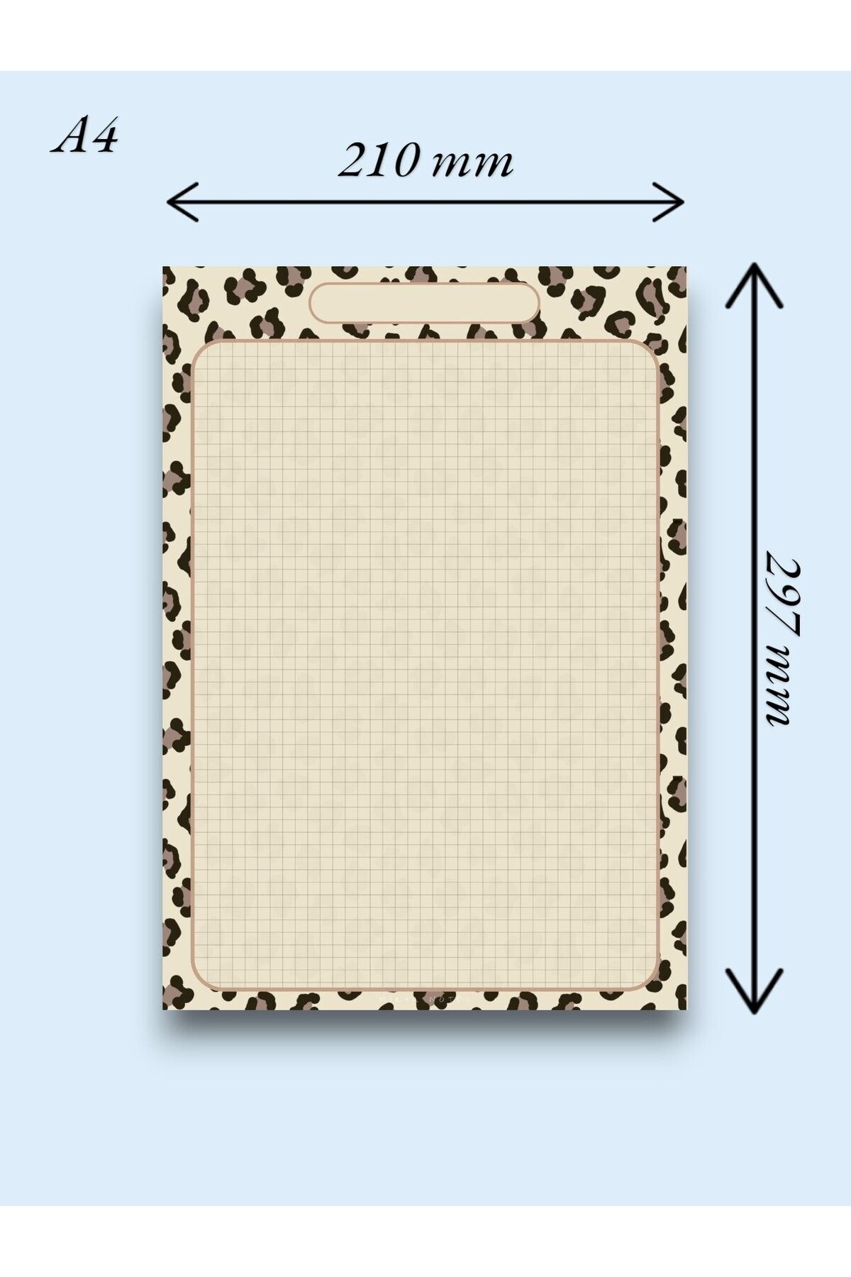 Mirya Notes-Set of 2 Leopard Print Notepads - A4-A5 2