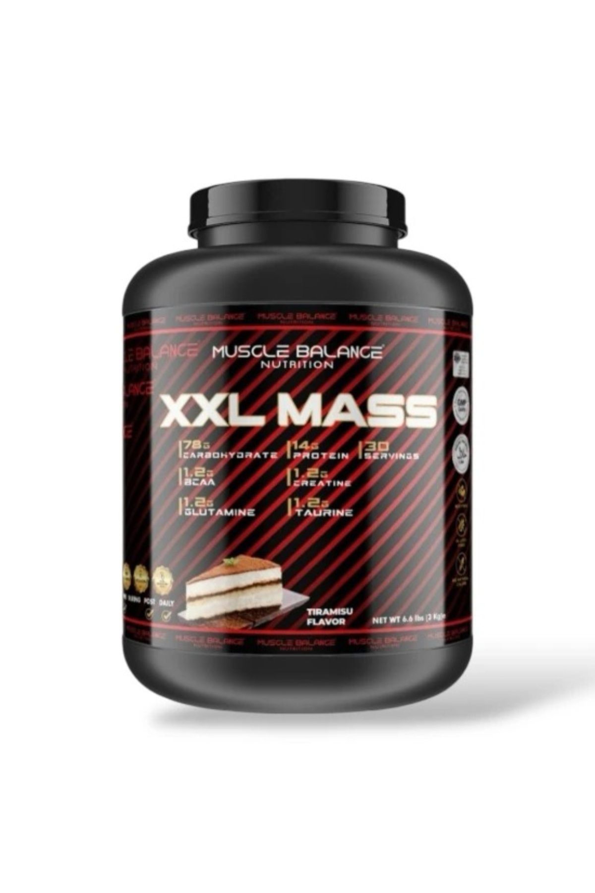 MUSCLE BALANCE XXL Mass 3000 Gr 30 Servis Tiramisu