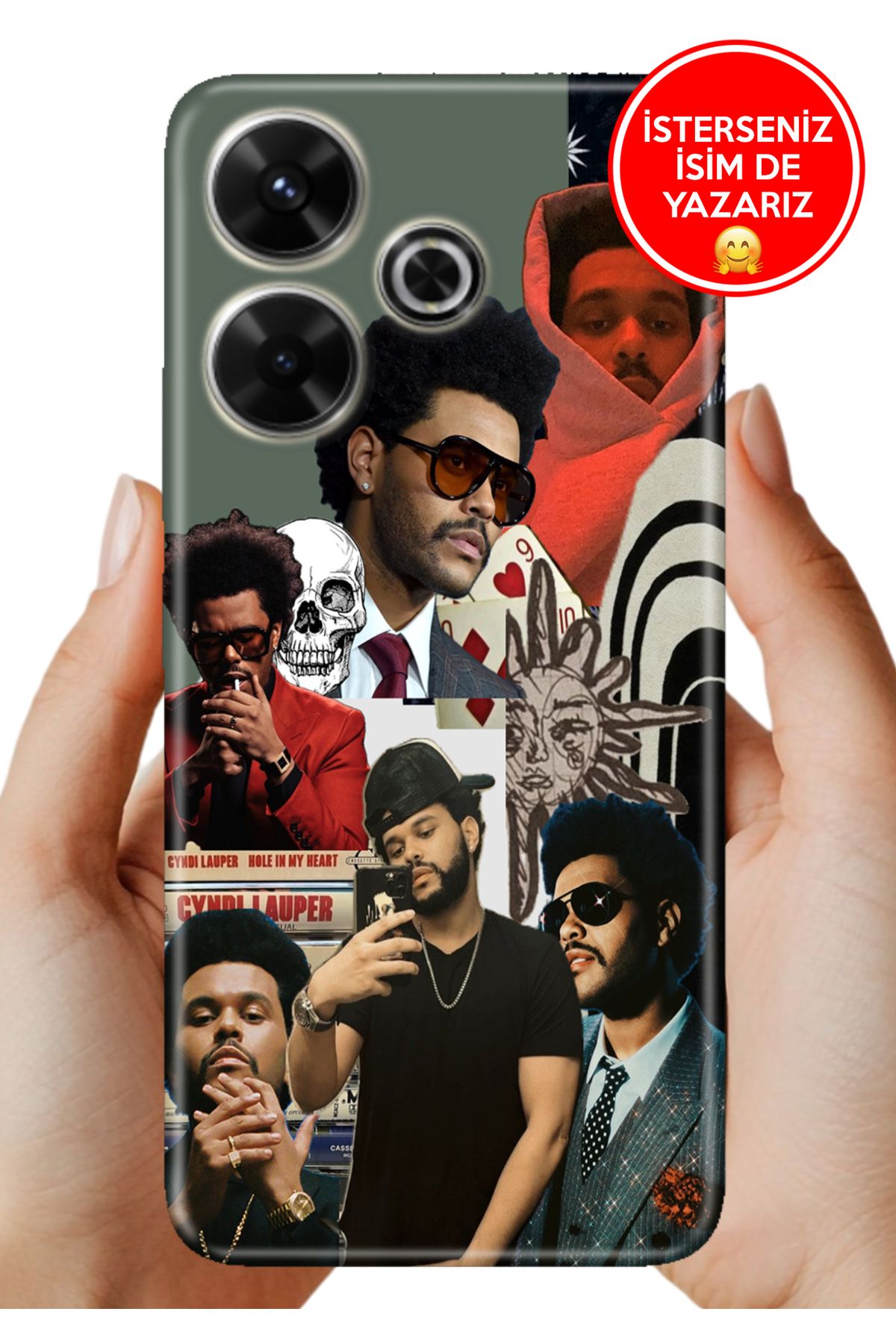 Cekuonline Xiaomi Redmi 13 4G Kılıf Telefon Kılıfı Tasarım Kapak Weeknd