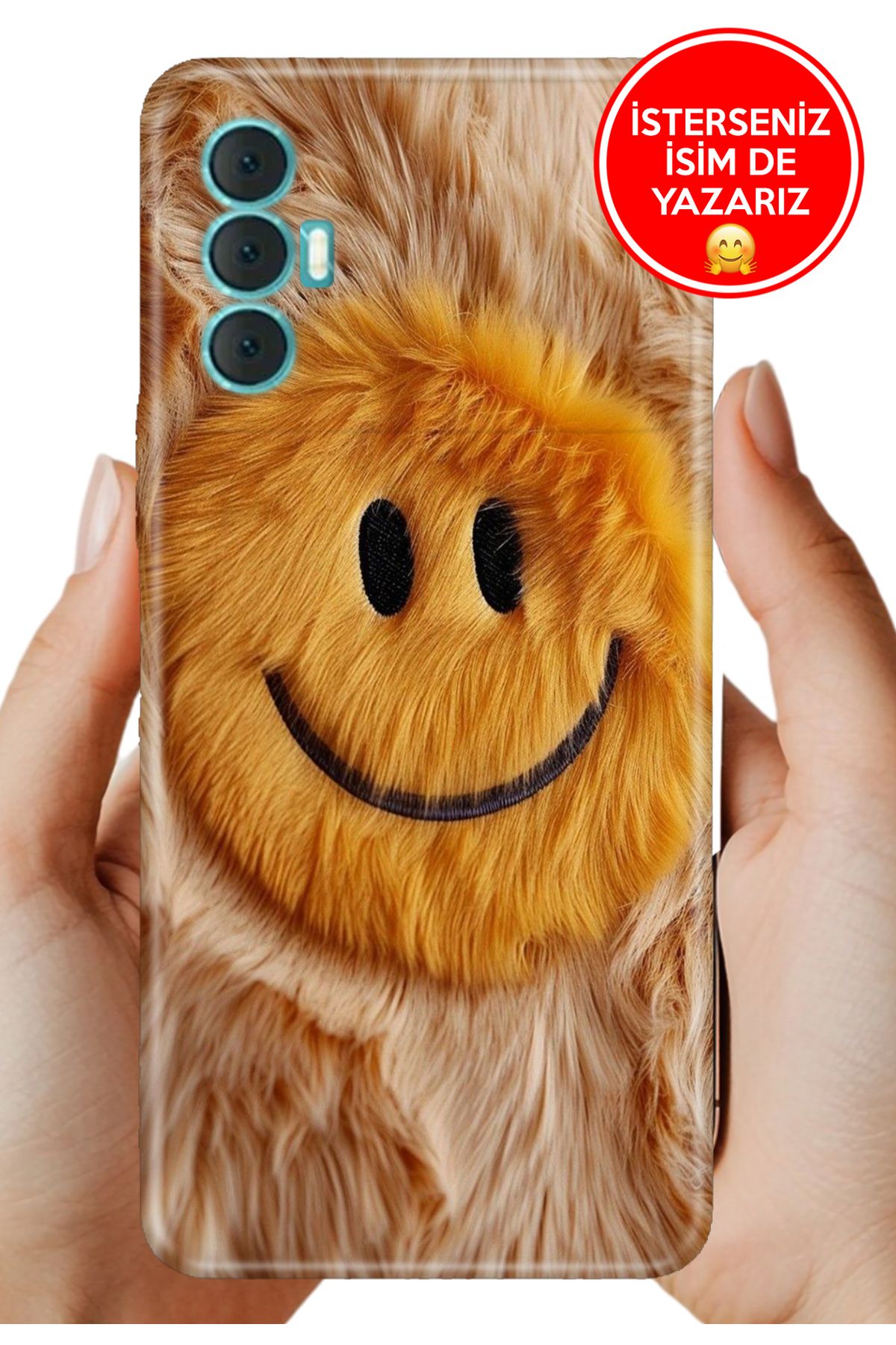 TECNO Spark 8 Pro Kılıf Desenli Baskılı Kamera Korumalı ZRR Silikon GülenSurat 333
