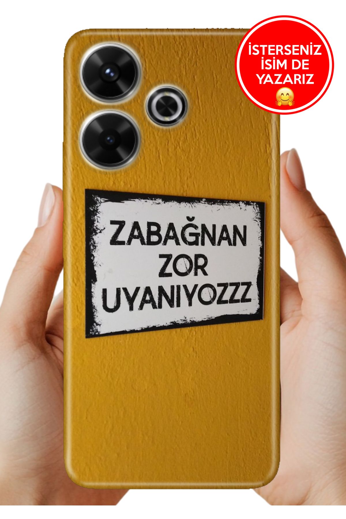 Cekuonline Xiaomi Redmi 13 4G Kılıf Baskılı Life Style Kapak Silikon Zor Uyanıyoruz
