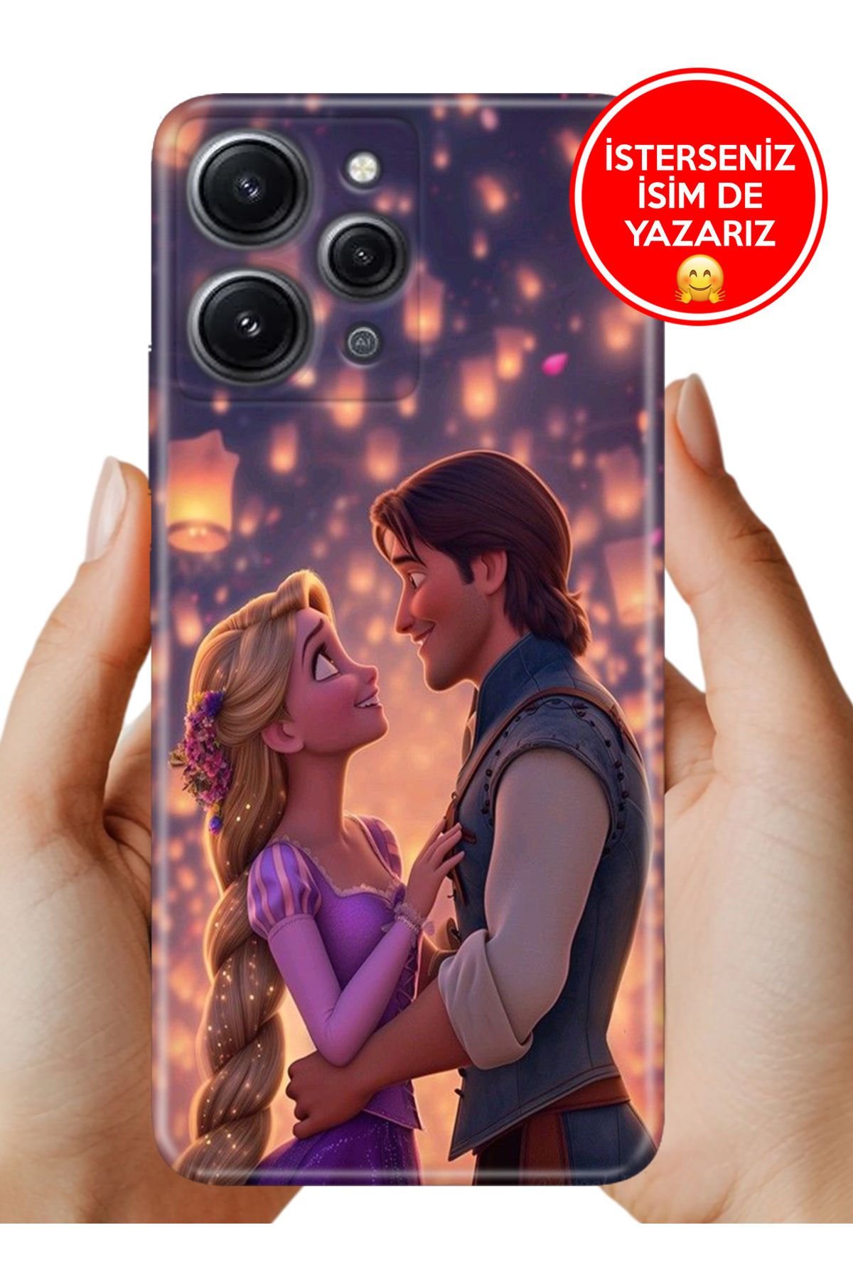 Cekuonline Xiaomi Redmi 12 Kılıf Desenli İsimli / İsimsiz Silikon Rapunzel
