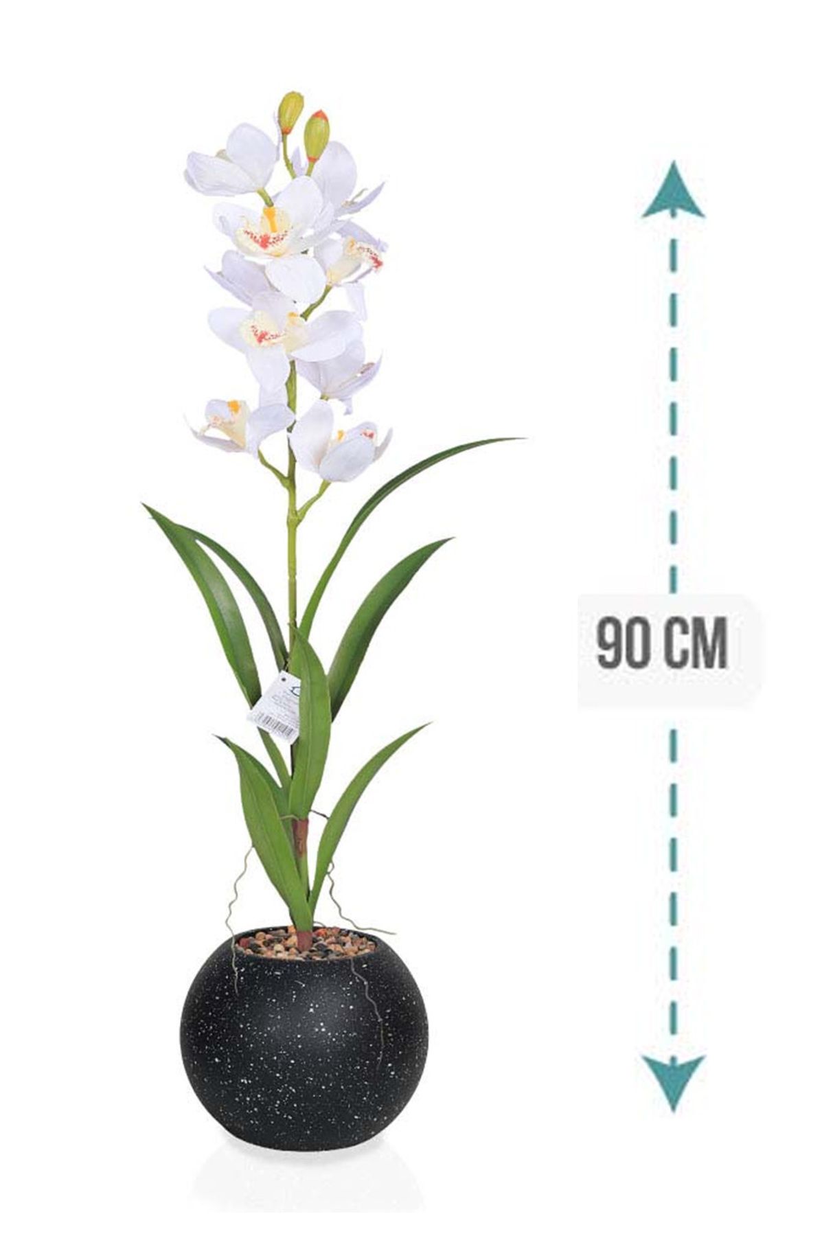 Generic-Small artificial cactus with a round plastic stand 1