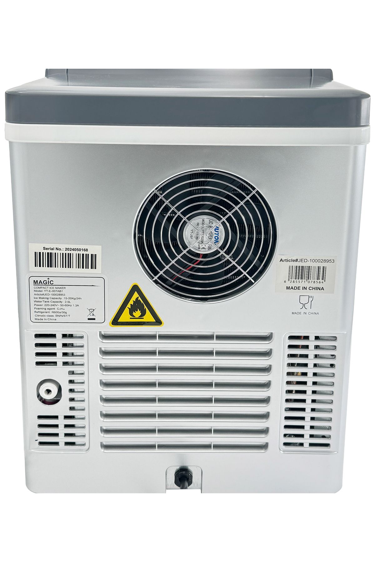 Magic-Ice Maker Machine 15KG/24H 24 Cubes Ready in 13-25 Mins LCD Display with Self-Cleaning Function 7