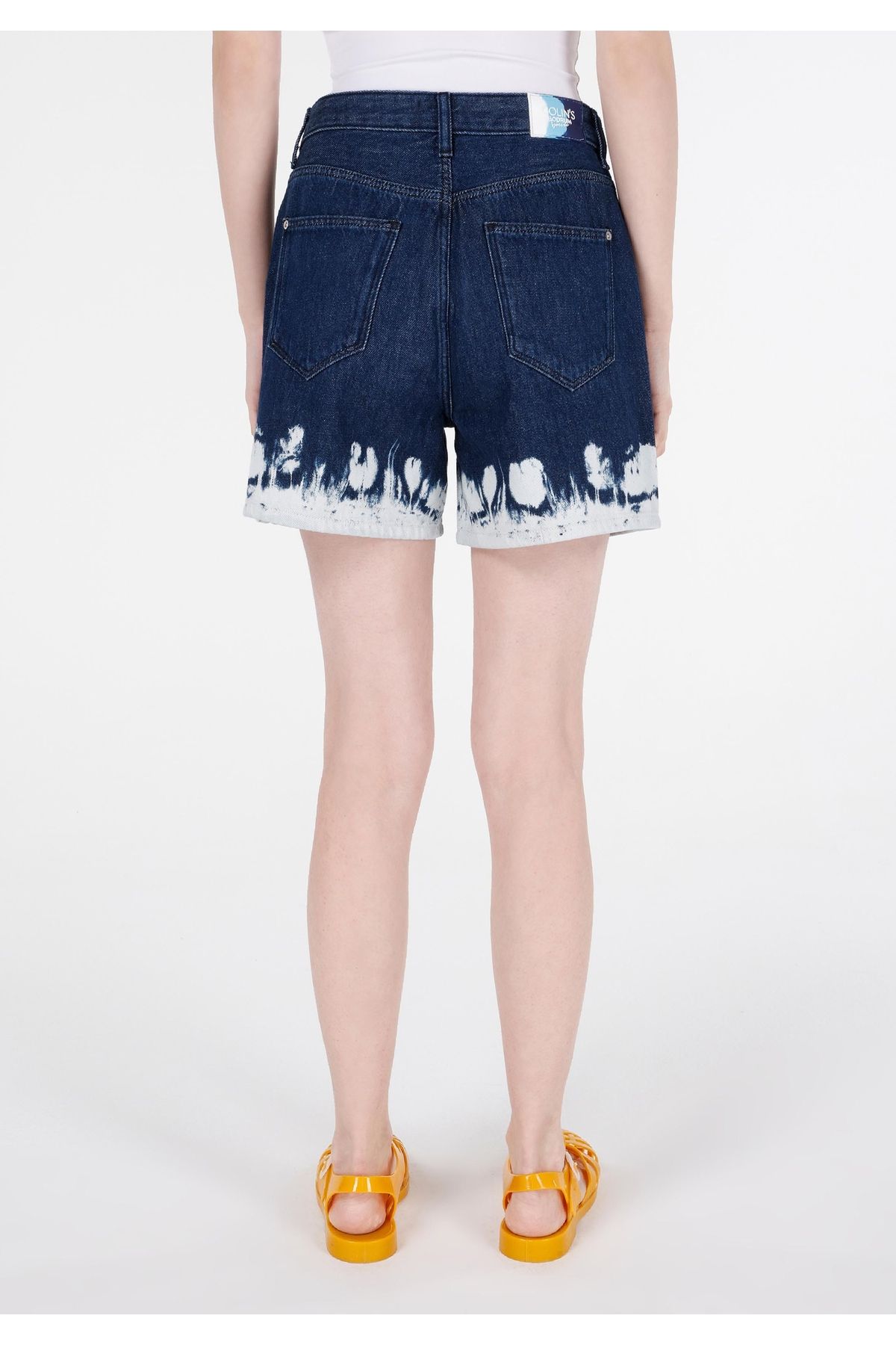 Colin's-Mom Fit High Waist Women's Blue Jean Shorts 2