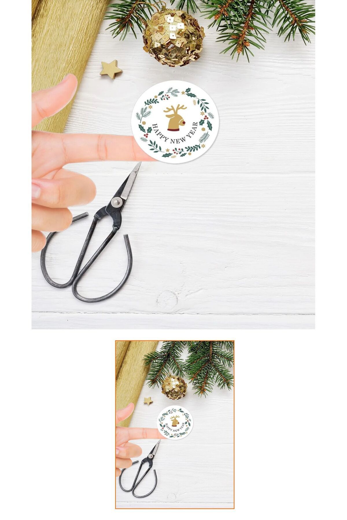 freehomedesign Free Home Design Paketlemeye Özel Şeffaf Sticker 1 Sayfa 50 adet