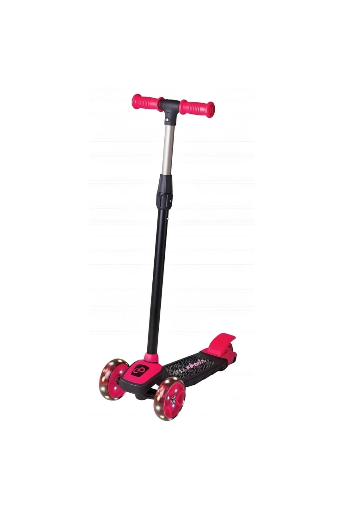 Finetoo Işıklı Twist Scooter Pembe Çocuklar İçin Eğlenceli Tasarım