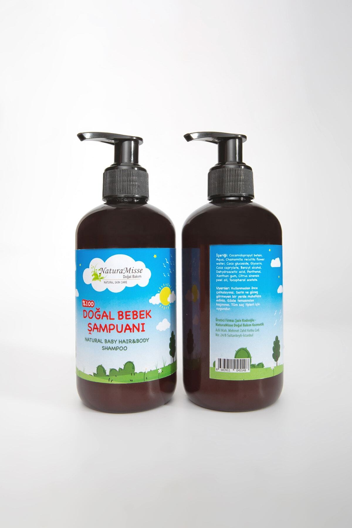 naturamisse Doğal Bebek Şampuanı 500 ml Saç Vücut Şampuanı Parabensiz Sülfatsız Temiz Içerikli Bebek Şampuanı fotoğrafı 3 (önizleme)