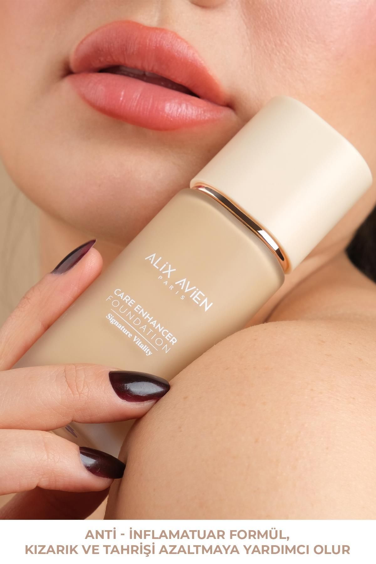 Alix Avien-كريم أساس مضاد للتجاعيد بعامل حماية من الشمس SPF30 - معزز للعناية 803 روز باف 8