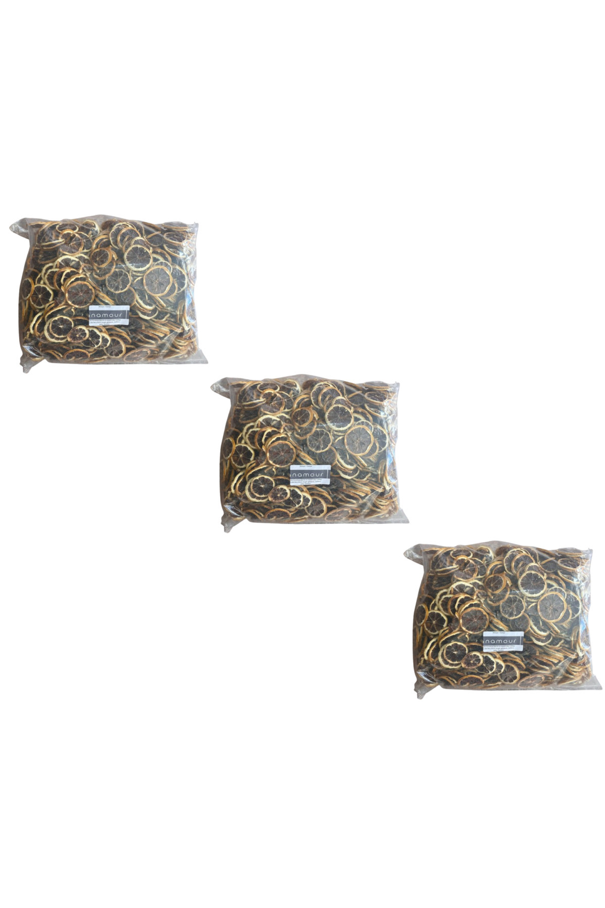 Anamour Natural-1kg Dried Peel Lemon, Orange and Dried Fruit Crisp (3 Pieces) 1