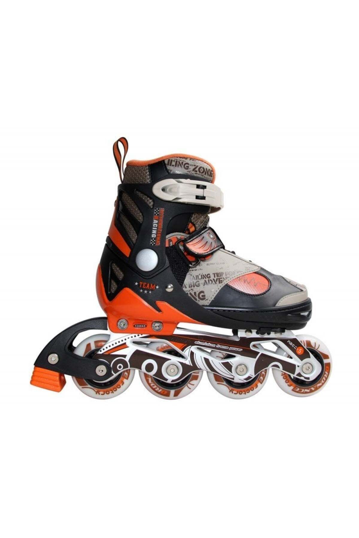 ACTION-Abec5 Inline Orange Skate Pw-132b-21 5