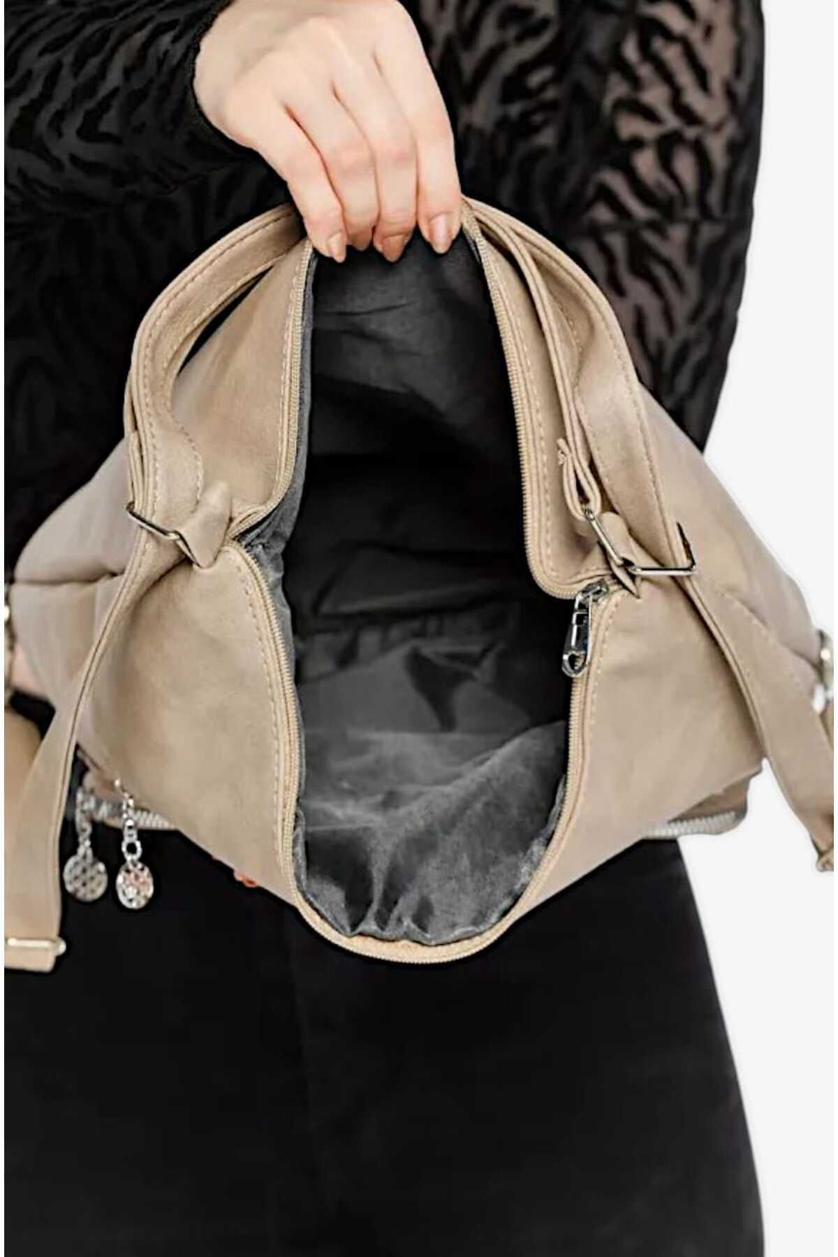 roseberry-حقيبة كتف نسائية كبيرة الحجم من مينك - R1143 4
