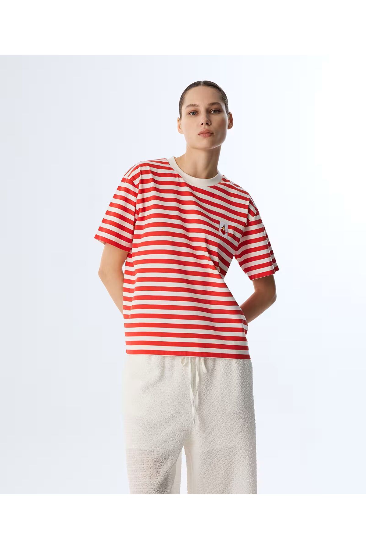 Twist PATCH Lİ ÇİZGİLİ T-SHIRT