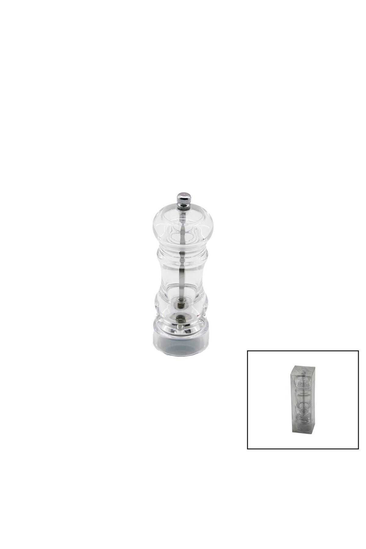 Light up KÜÇÜK ŞEFFAF MİKA KRİSTAL PLASTİK BAHARAT ÖĞÜTÜCÜ