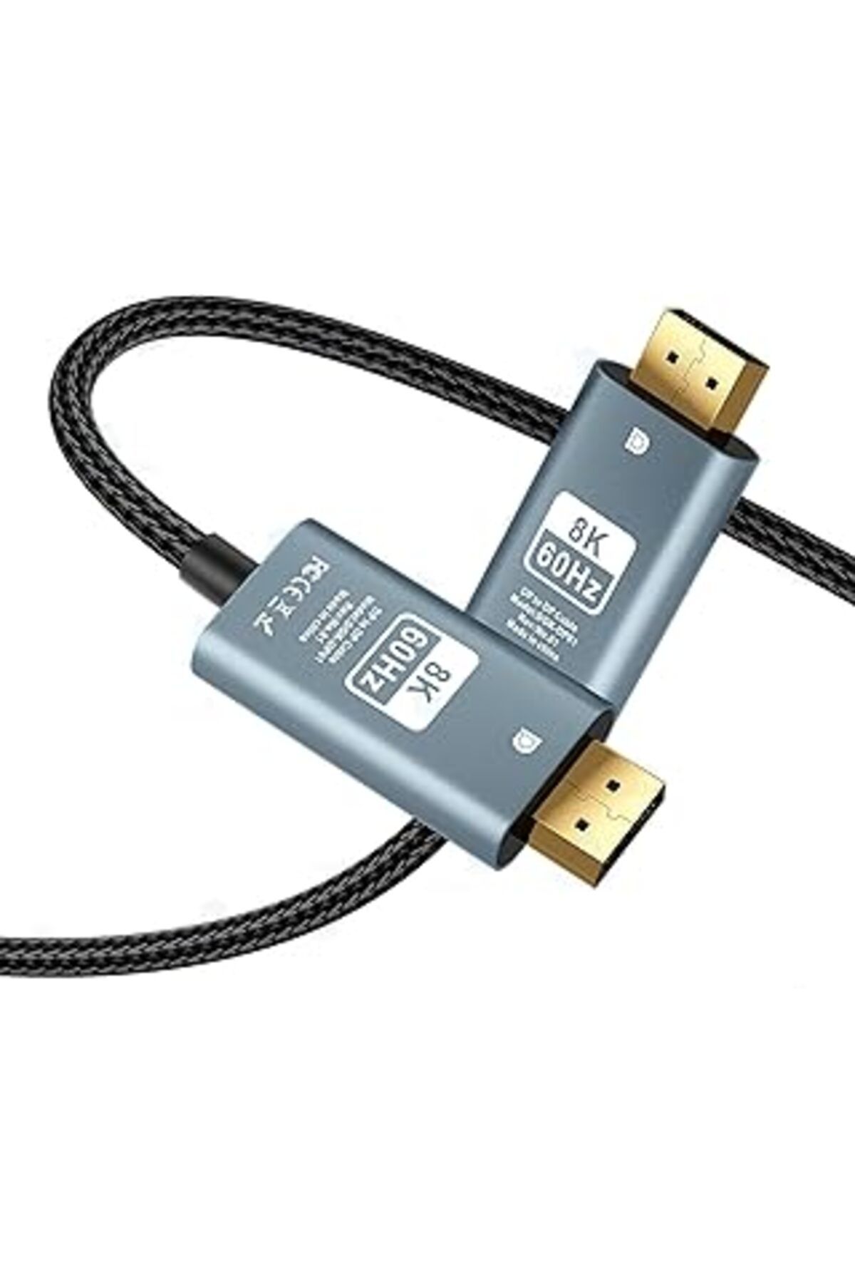 robotrend Dp To Dp Kablo, 8K 60Hz 200Cm Yüksek Hızlı, Displayport Kablo 2 Metre Kablo Uzunluğu Displayport To