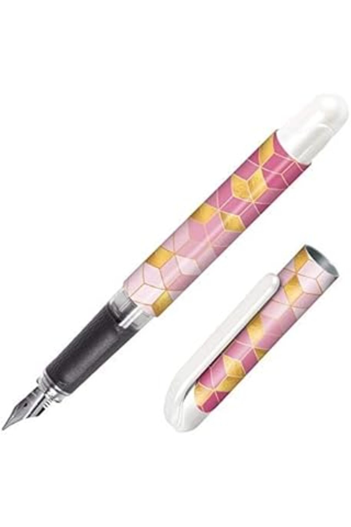 Mu Art Ahşap Online College Ii Pink Squares Dolma Kalem 0.8 Mm