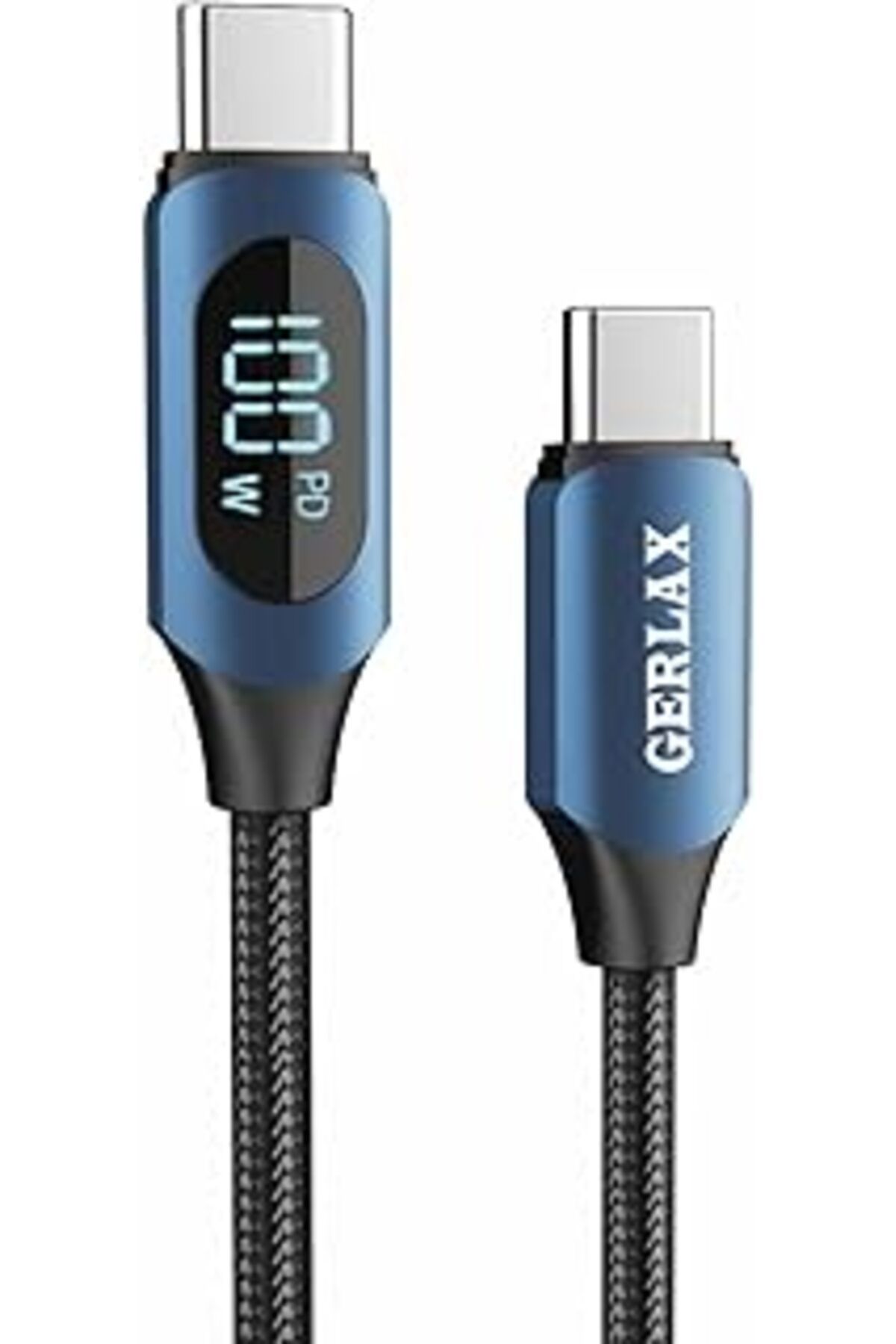 Mu Art Ahşap Teknosepetim 100W 10 Amper Type-C To Type-C Süper Hızlı Şarj Veri Kablosu Led Göstergeli 1 Metre Bü