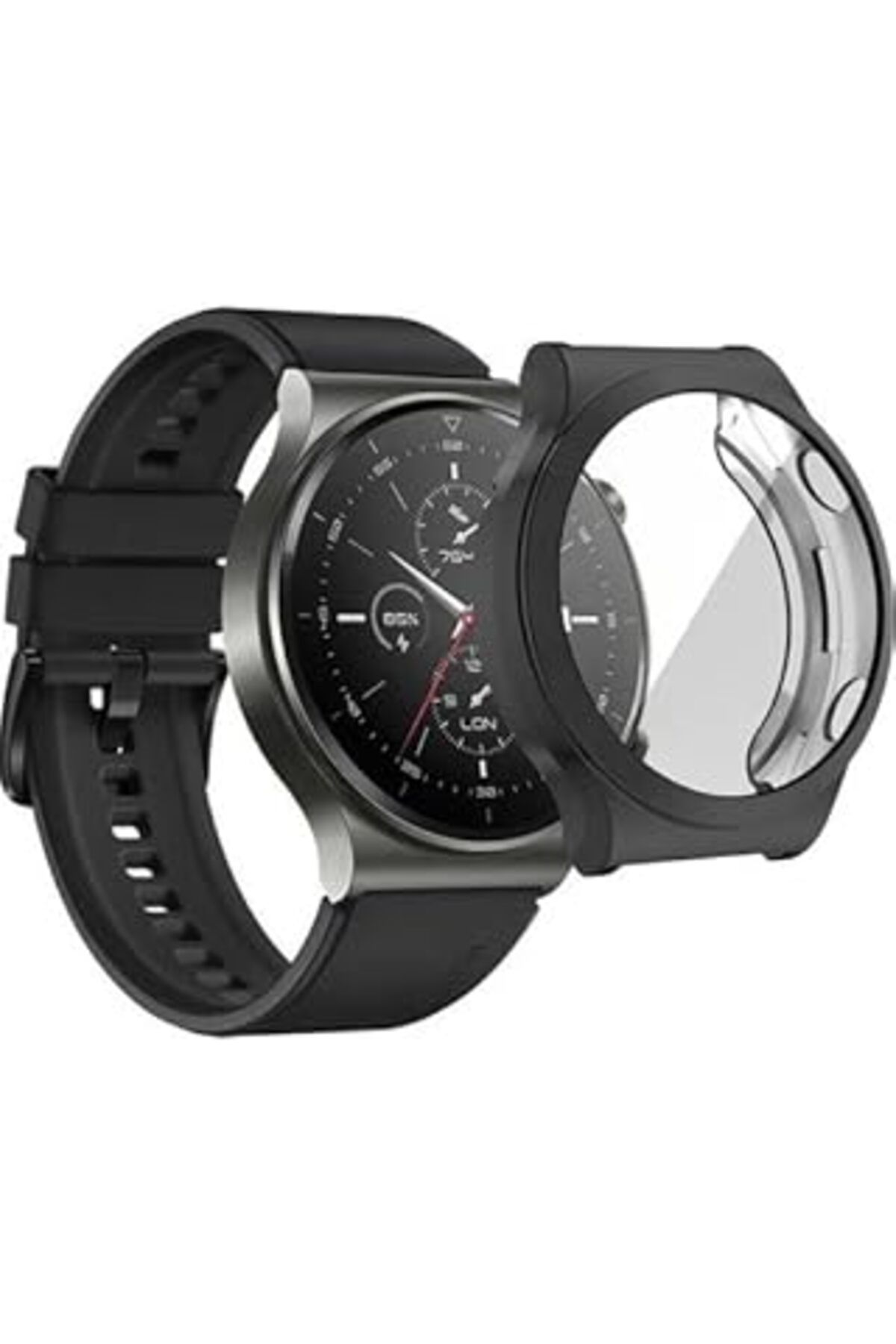 Mu Art Ahşap Huawei Watch Gt3 Pro 43Mm Ile Uyumlu Toz Ve Kirden Koruyan Gard 360 Kapatan Hafif Ve Kompakt Yapılı