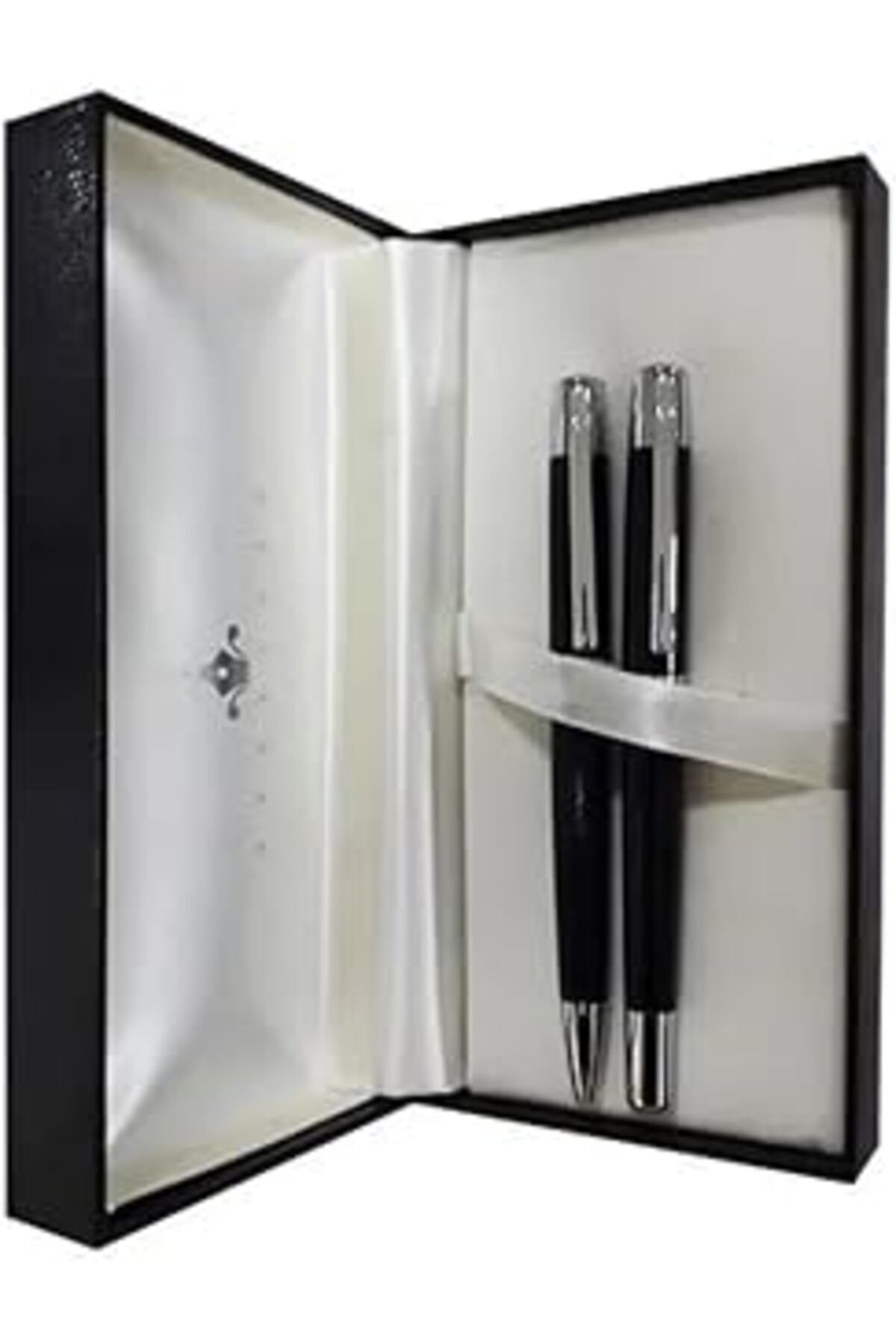 Mu Art Ahşap Steelpen Serra Serisi 800-1 Siyah Dolma Kalem+Tükenmez Kalem