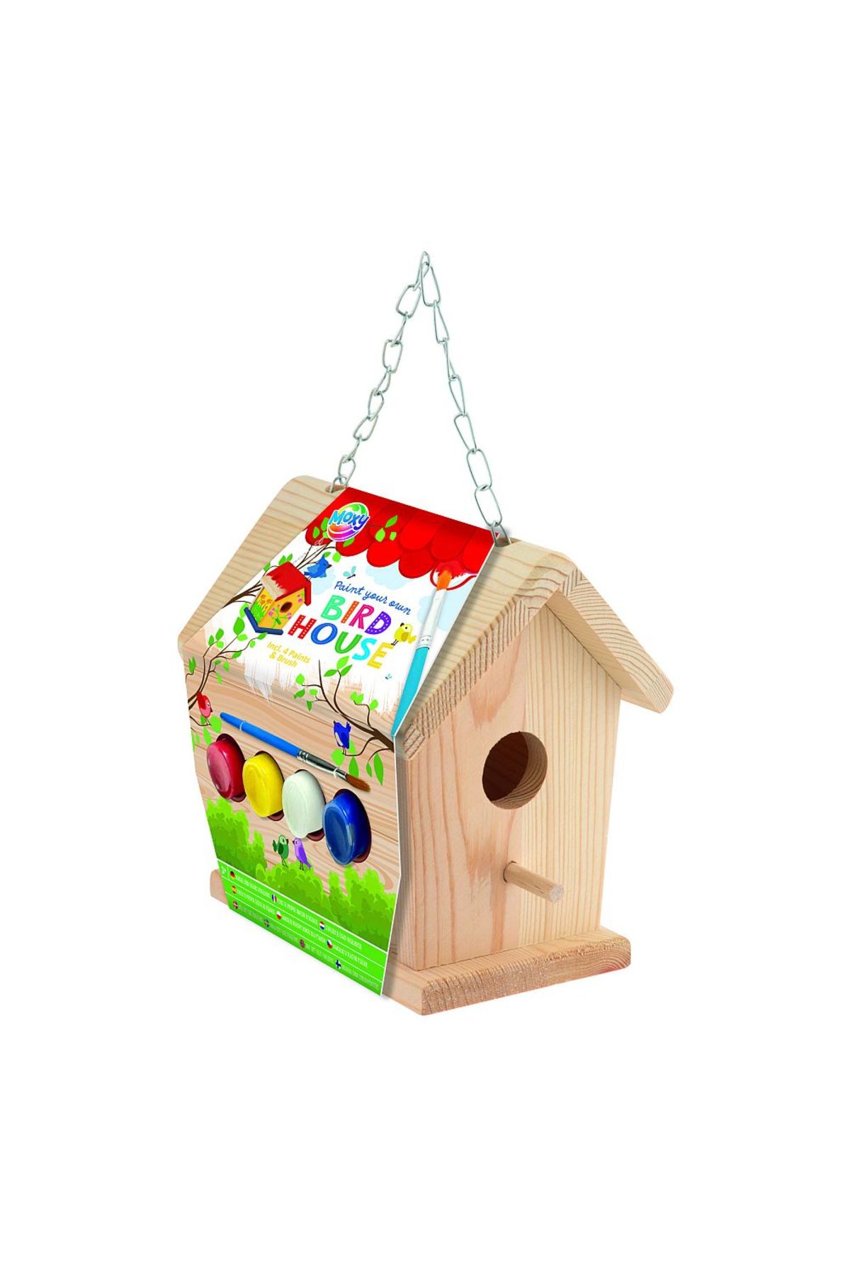 Moxy Set Creativ Diy De Pictat, Din Lemn, Casuta Pasarelelor - One Size