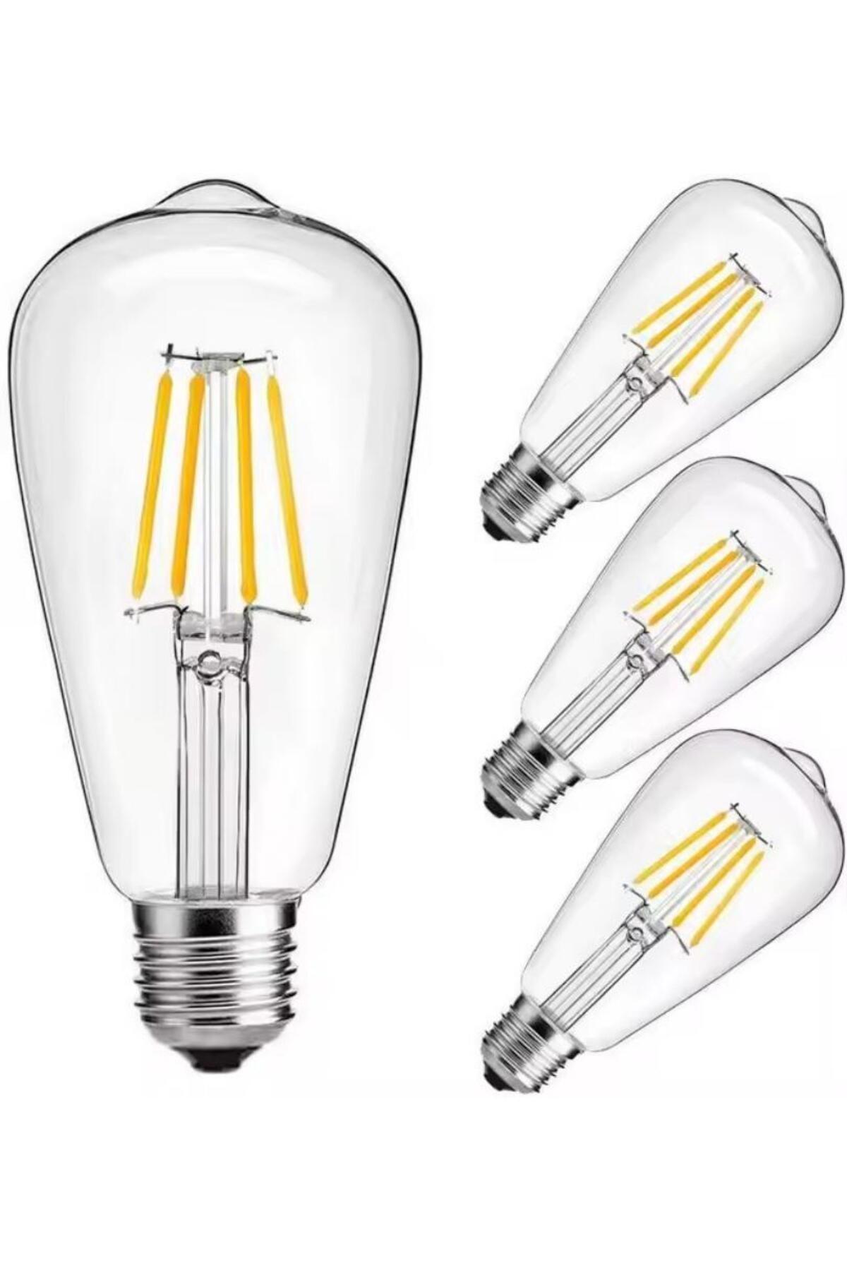 Generic-4-Piece LED Retro Energy Saving Filament Light Bulb White 45X35X45centimeter 4