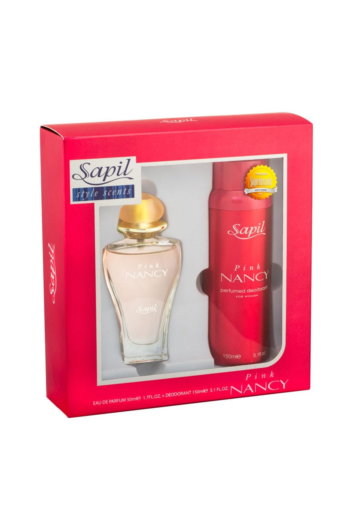 sapil Nancy Pink for Women 50ml EDP and 150ml Deo Giftset