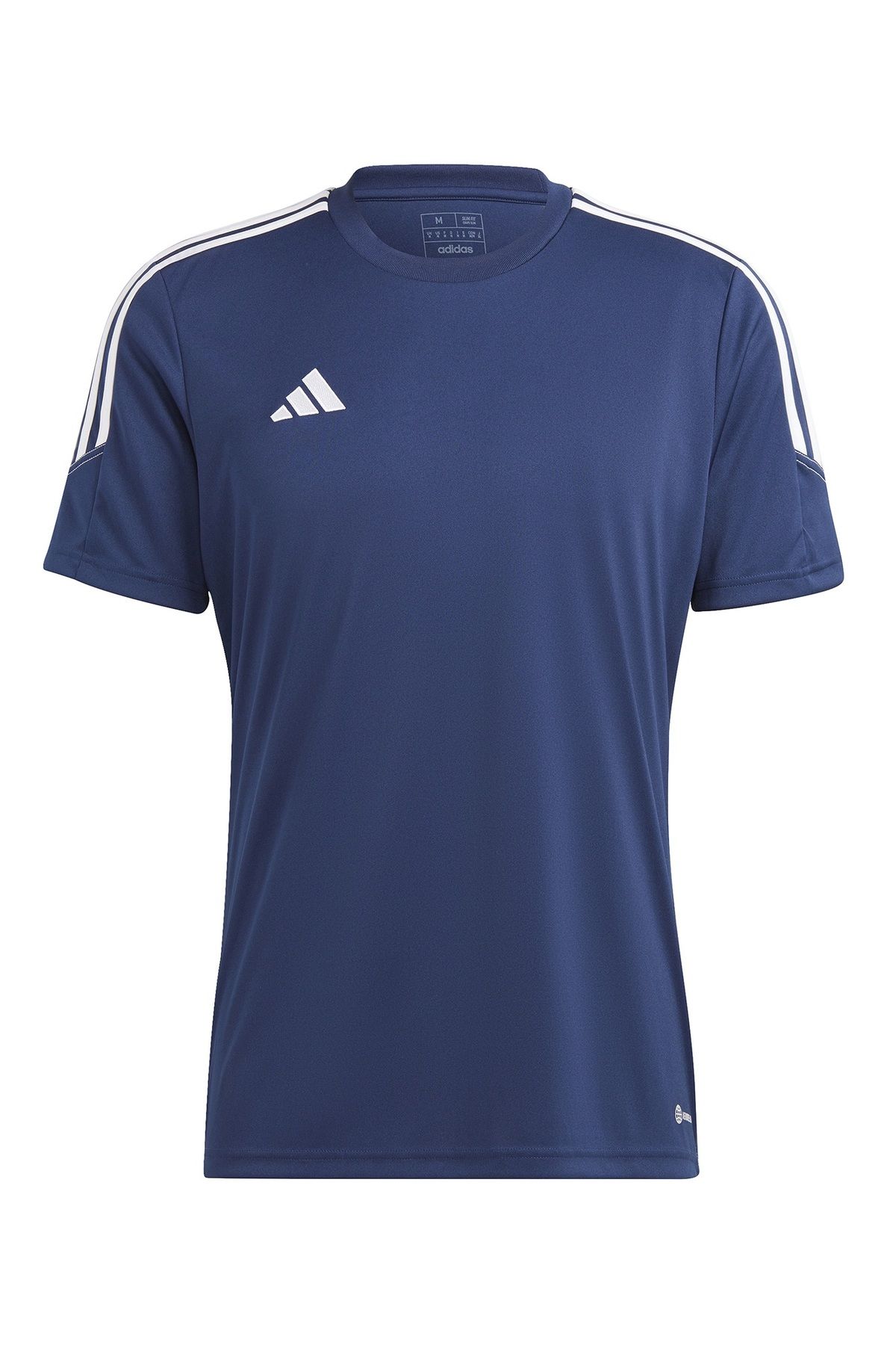 تی شرت مردانه اسپرت گاه به گاه آبی سرمه ای adidas