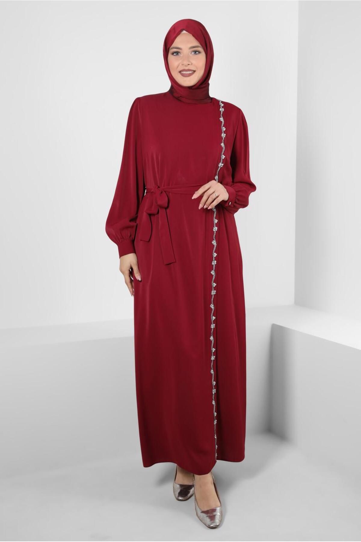 لباس کمربند سنگ دوزی شده 20356 Alvina
