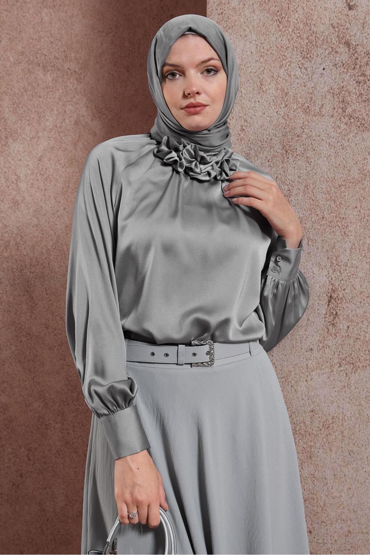 بلوز ساتن 44554 Alvina