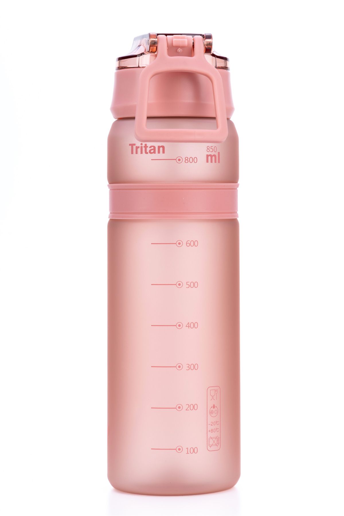 Fagel Fenix-Double Cap 850 ml Balas Ruby Matte Tritan Water Bottle 5