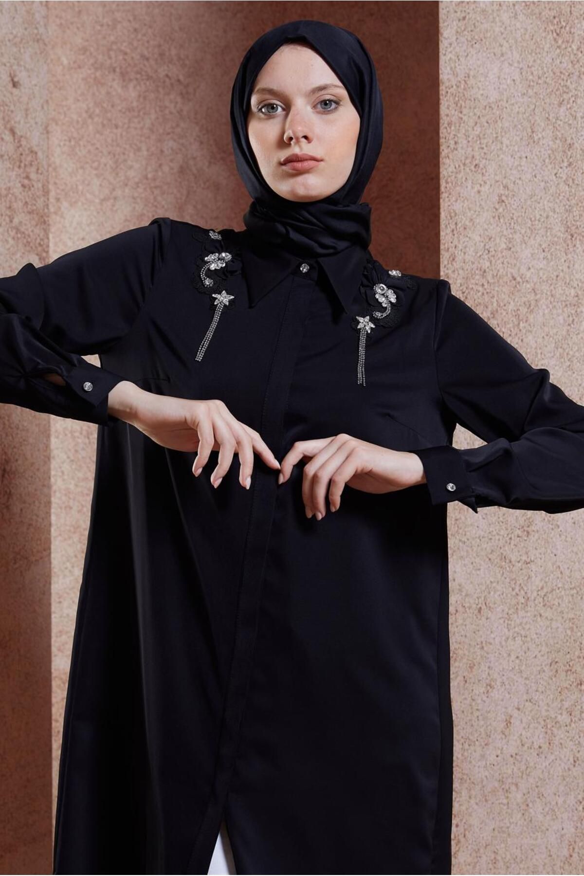 تونیک حجاب سنگی 44667 Alvina