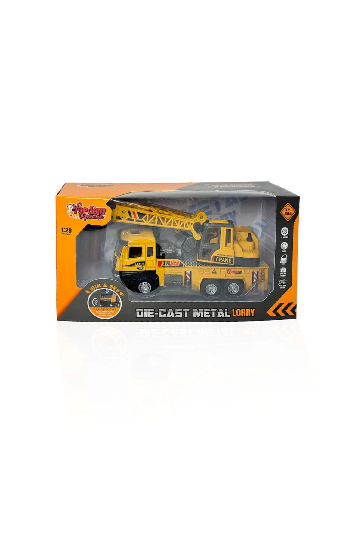melfxxl eticaret melfxxl Xx992-02ab Çek Bırak Işıklı Ve Sesli Kule Vinç 1:28 -vardem Oyuncak