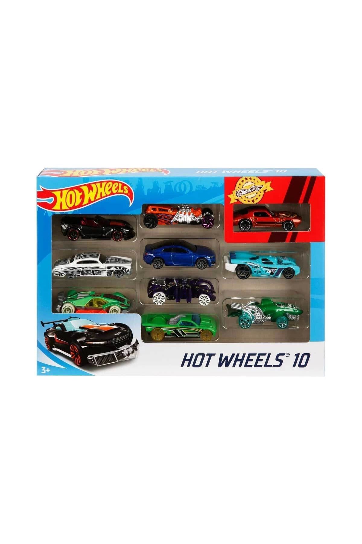 karadağsb 54886 Hot Wheels 10'Lu Araba Seti - Karışık Asorti