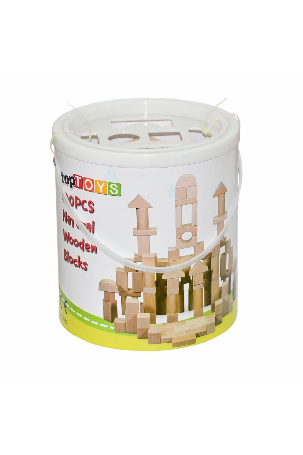melfxxl eticaret melfxxl Cs-8831 Natural Ahşap Blok 100 Parça
