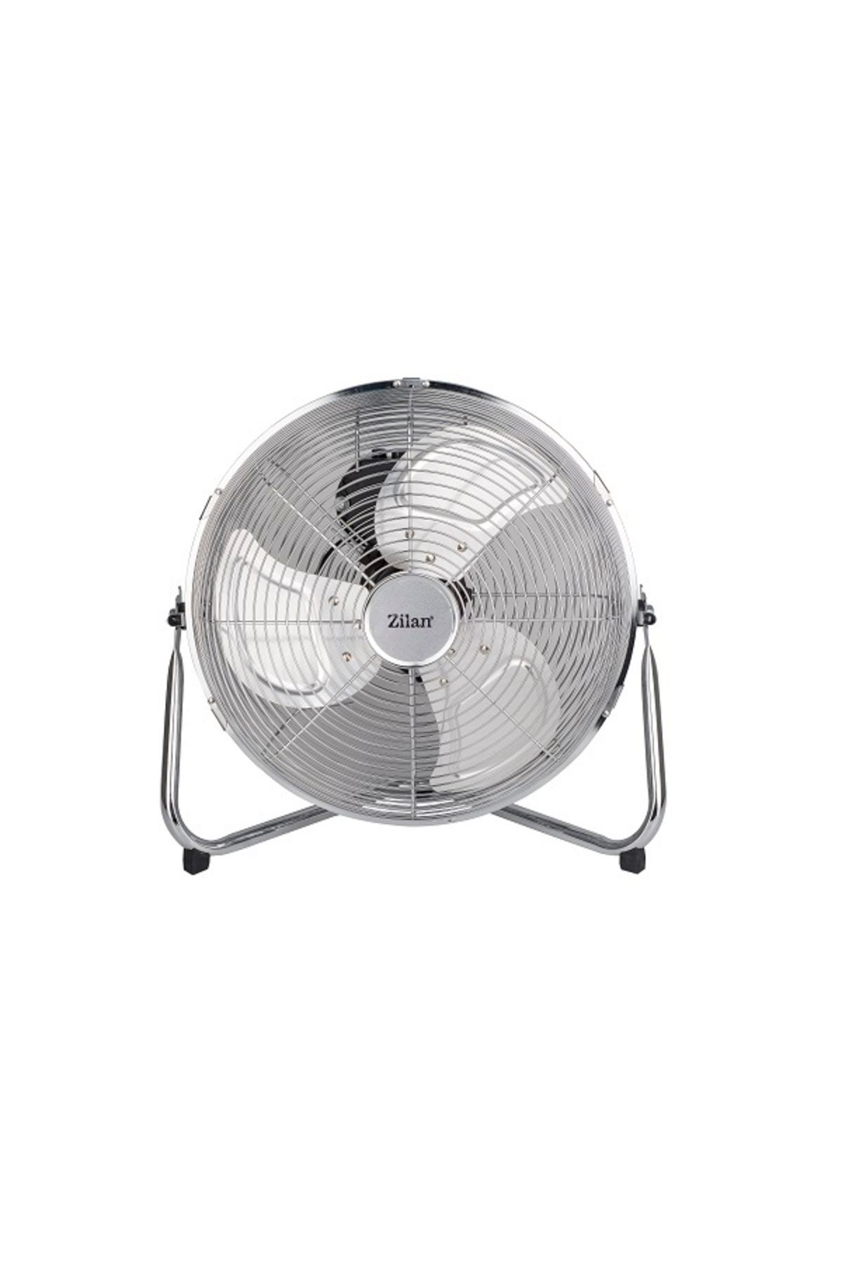 Zilan Ventilator Inox Cu Suport Zln-2348, Putere 50 W, Diametru 36 Cm, 3 Trepte Ventilare - One Size