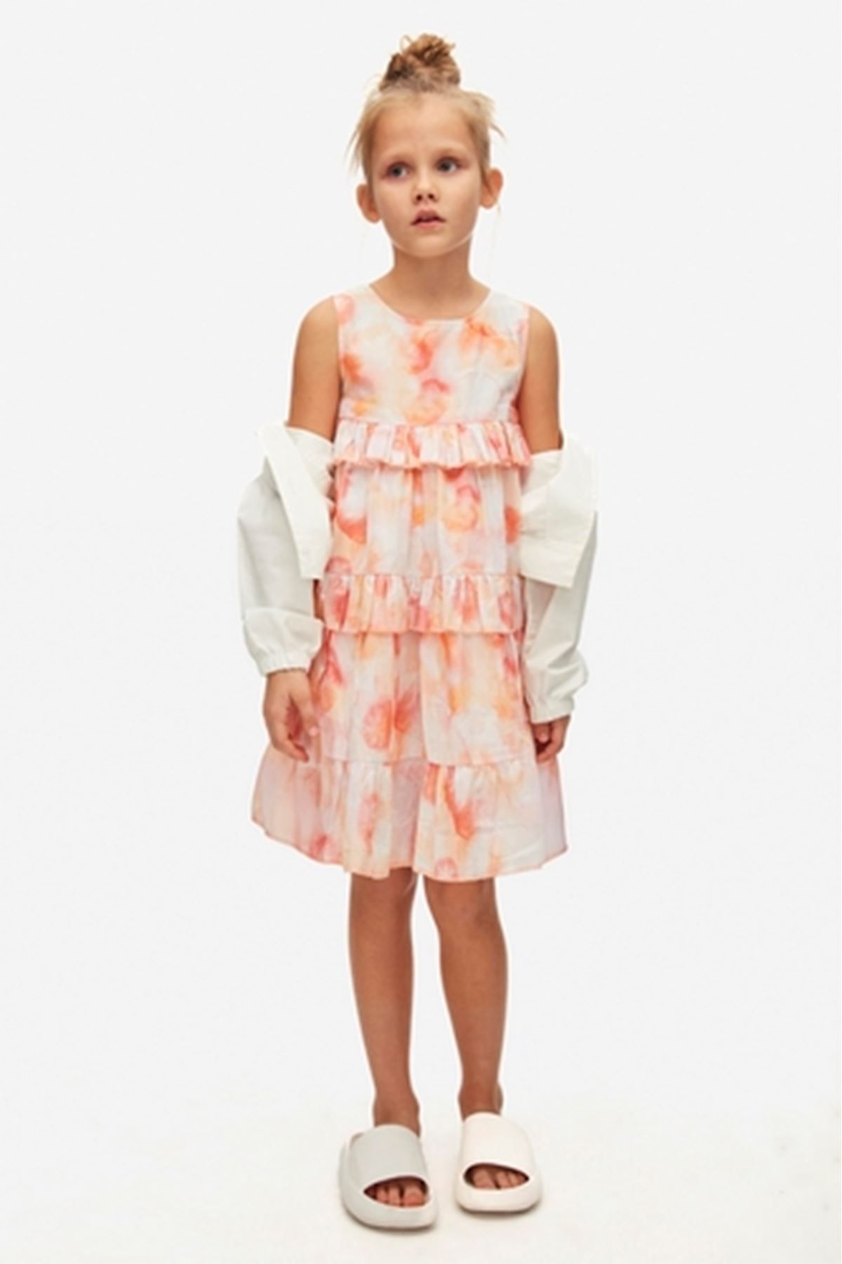 nk kids-4/8 Coral Georgia Dress Model Nk 78500 1