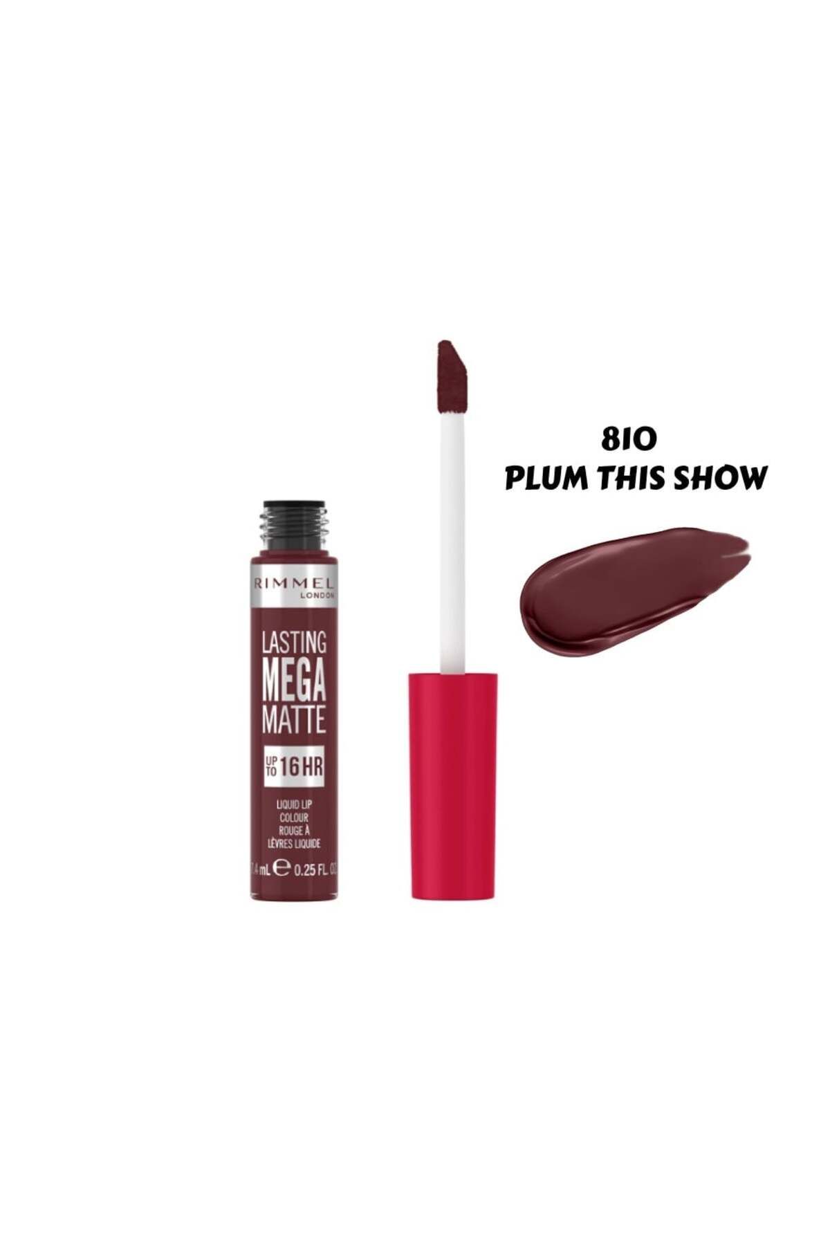 Rimmel-أحمر شفاه سائل لاستنج ميجا مات من ريميل 810 6
