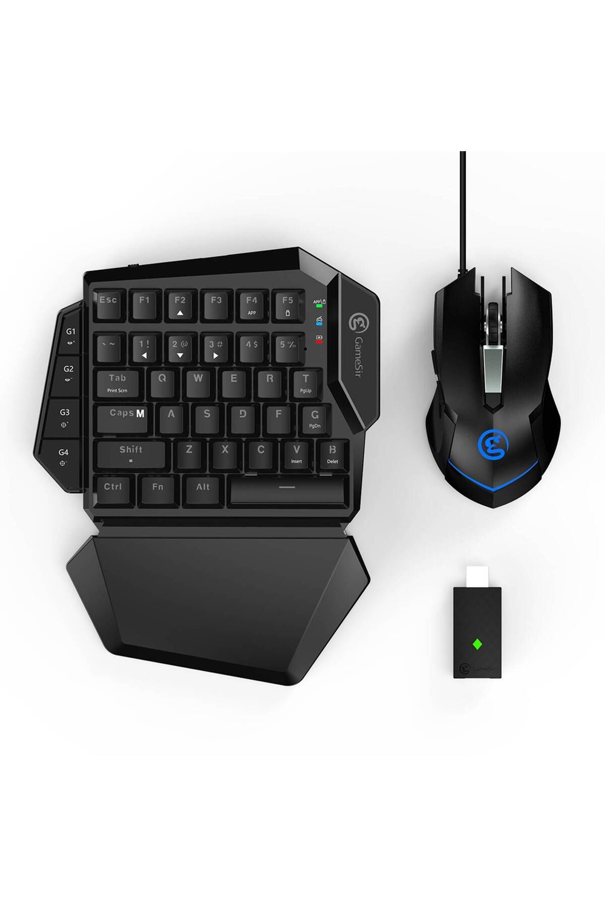 GameSir-VX AimSwitch Gaming Keypad and Mouse Combo – Wireless/Wired, RGB, Mechanical Keys, Black 1