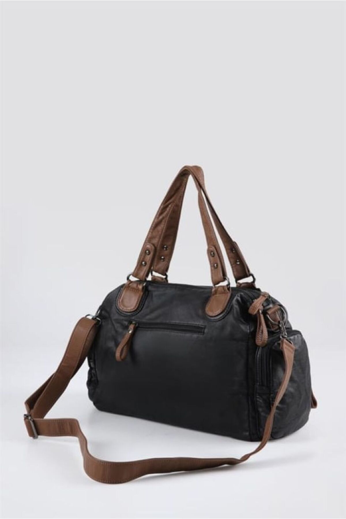 ÇÇS-Soft Texture Wash Leather Hand and Shoulder Bag 2