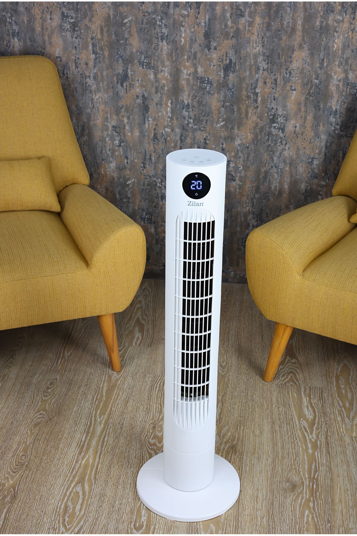 Zilan-Tower Fan Zln1023, Led Display, Timer, 3 Speeds, 3 Preset Modes, 60w 6
