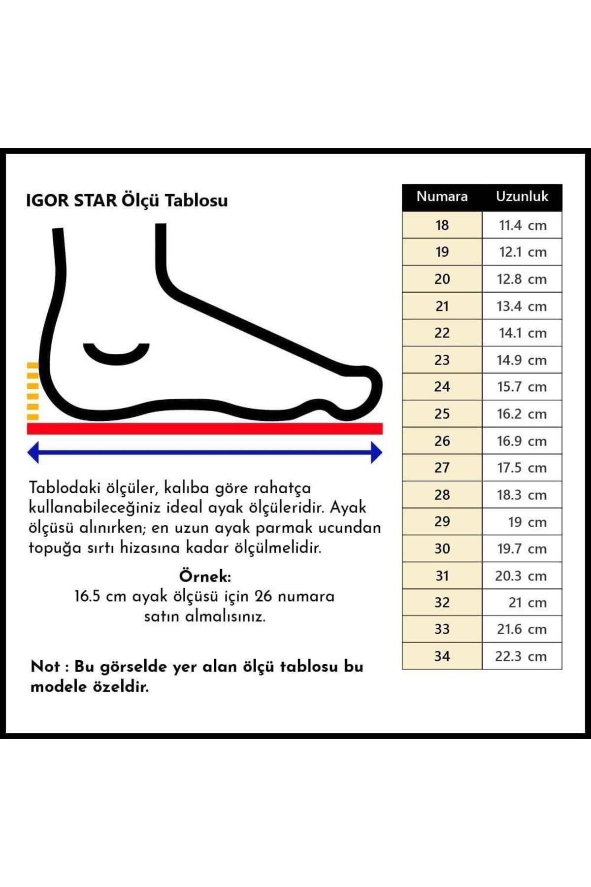 صندل سیاه دخترانه و پسرانه بچگانه ان S10171 ستاره اورجینال IGOR