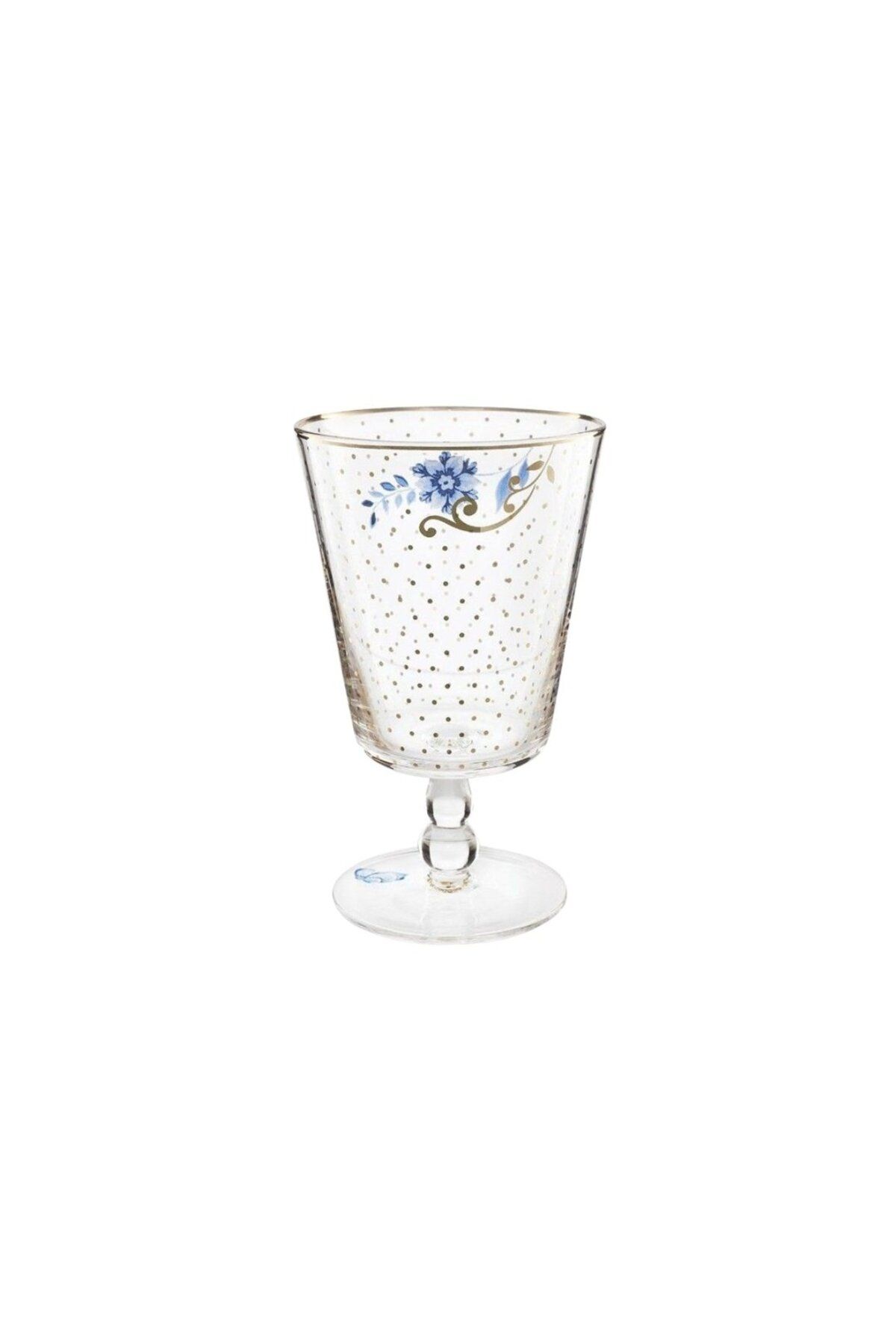 Pip Studio-Stemware glass, Pip Studio, 360ml, Golden Dots, Royal White collection 1
