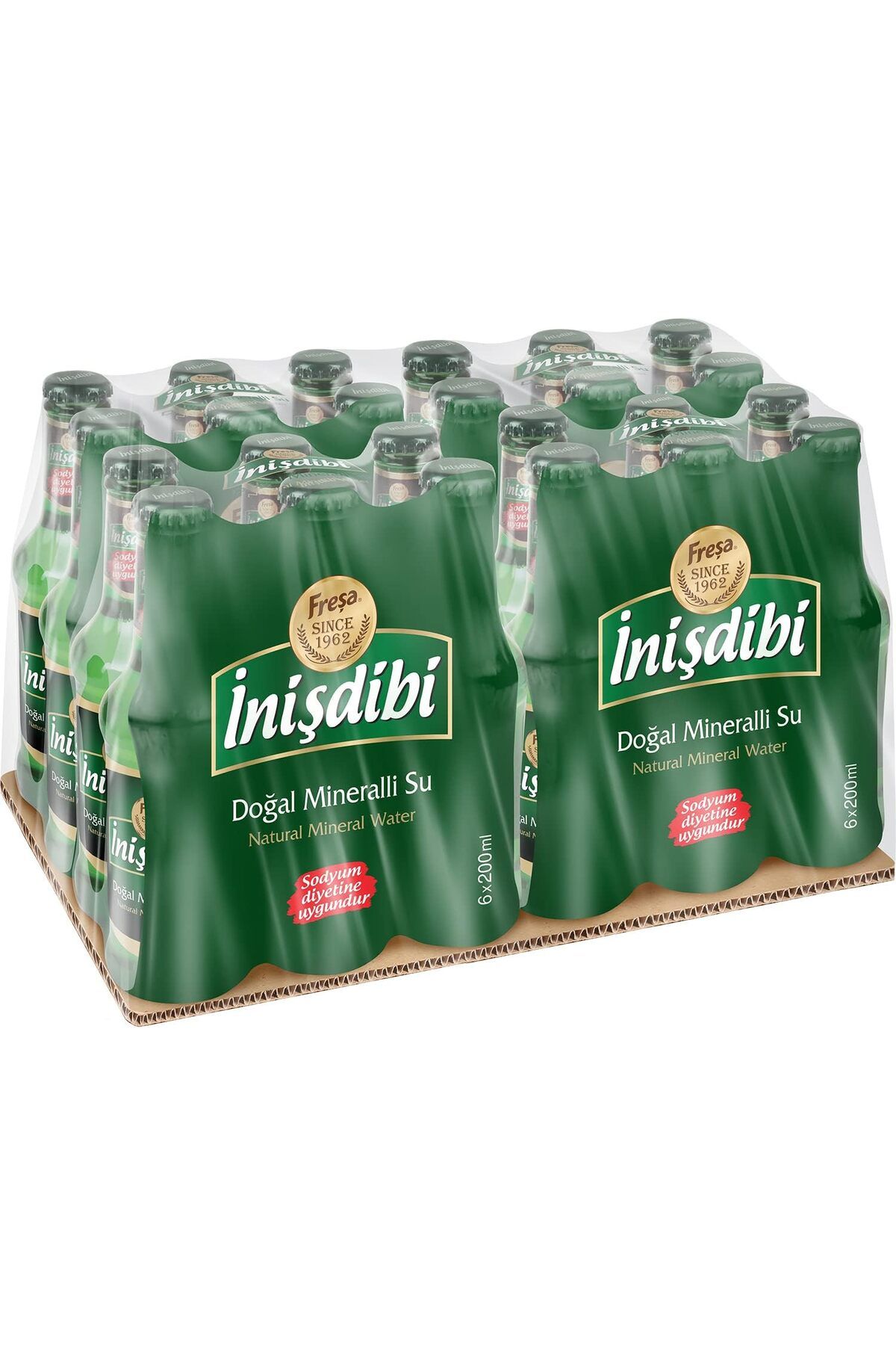 İNİŞDİBİ inişdibi Freşa Maden Suyu 200 ml x 5 Koli (120 Şişe)